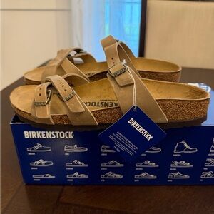 New - Birkenstock Womens Franca Sandals - Tabacco Brown